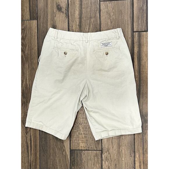 Polo Ralph Lauren Boy's Beige Khaki 100% Cotton Flat Front Chino Shorts Size 20 - Picture 2 of 5
